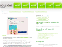 Tablet Screenshot of opusdeicolegios.org